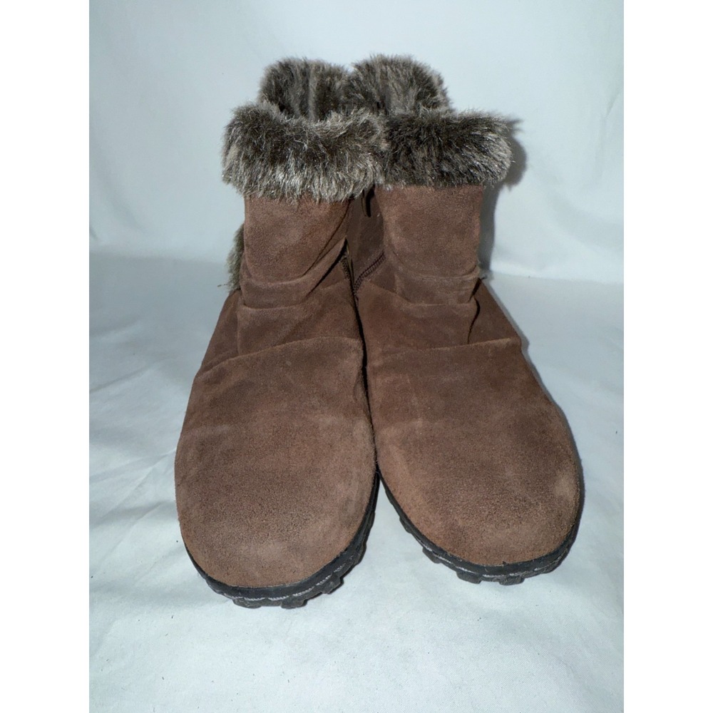Khombu Lindsey 1077489 Womens Snow Boots 8M Brown Leather All Weather Ankle Boot - Picture 4 of 9